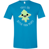 T-Shirts Sapphire / S I Like Trees Men's Semi-Fitted Softstyle