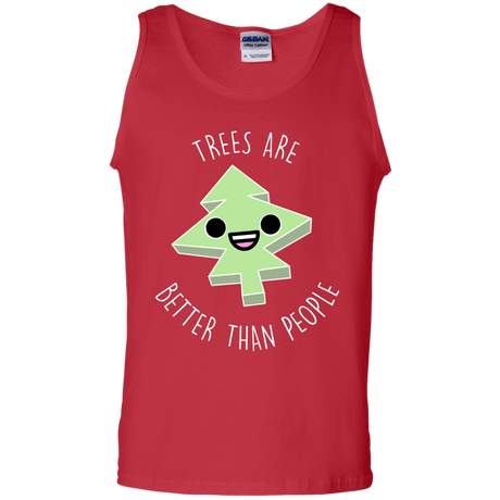 T-Shirts Red / S I Like Trees Men's Tank Top