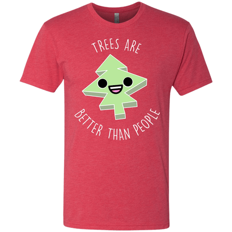 T-Shirts Vintage Red / S I Like Trees Men's Triblend T-Shirt