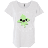 T-Shirts Heather White / X-Small I Like Trees Triblend Dolman Sleeve