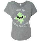T-Shirts Premium Heather / X-Small I Like Trees Triblend Dolman Sleeve