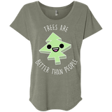 T-Shirts Venetian Grey / X-Small I Like Trees Triblend Dolman Sleeve