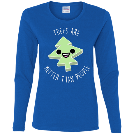T-Shirts Royal / S I Like Trees Women's Long Sleeve T-Shirt