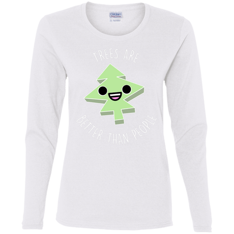 T-Shirts White / S I Like Trees Women's Long Sleeve T-Shirt