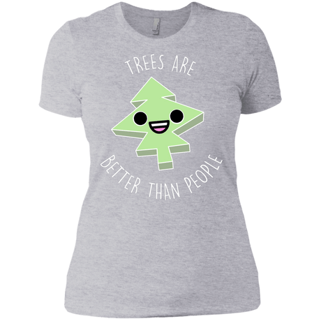 T-Shirts Heather Grey / X-Small I Like Trees Women's Premium T-Shirt