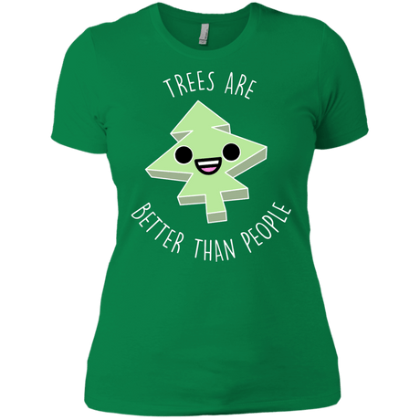 T-Shirts Kelly Green / X-Small I Like Trees Women's Premium T-Shirt