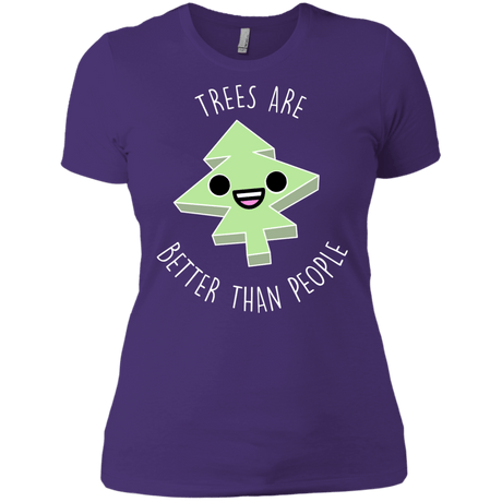 T-Shirts Purple Rush/ / X-Small I Like Trees Women's Premium T-Shirt
