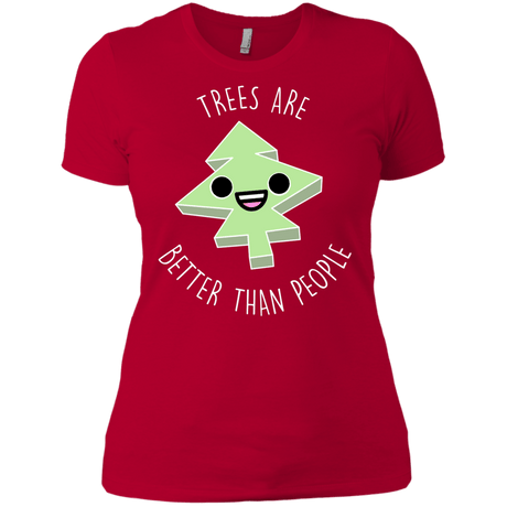 T-Shirts Red / X-Small I Like Trees Women's Premium T-Shirt