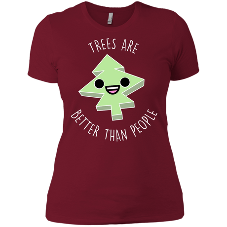 T-Shirts Scarlet / X-Small I Like Trees Women's Premium T-Shirt