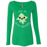 T-Shirts Envy / S I Like Trees Women's Triblend Long Sleeve Shirt