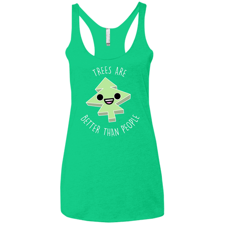 T-Shirts Envy / X-Small I Like Trees Women's Triblend Racerback Tank