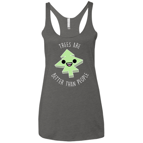 T-Shirts Premium Heather / X-Small I Like Trees Women's Triblend Racerback Tank