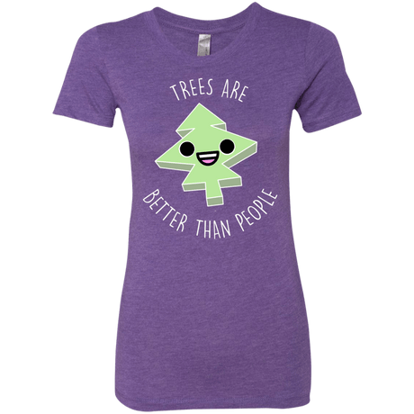 T-Shirts Purple Rush / S I Like Trees Women's Triblend T-Shirt