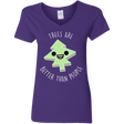 T-Shirts Purple / S I Like Trees Women's V-Neck T-Shirt