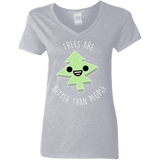 T-Shirts Sport Grey / S I Like Trees Women's V-Neck T-Shirt