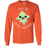T-Shirts Orange / YS I Like Trees Youth Long Sleeve T-Shirt