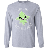 T-Shirts Sport Grey / YS I Like Trees Youth Long Sleeve T-Shirt