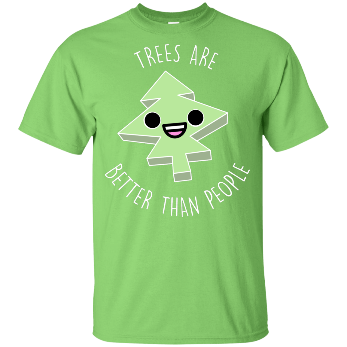 T-Shirts Lime / YXS I Like Trees Youth T-Shirt