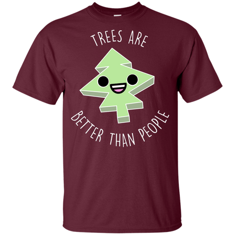 T-Shirts Maroon / YXS I Like Trees Youth T-Shirt