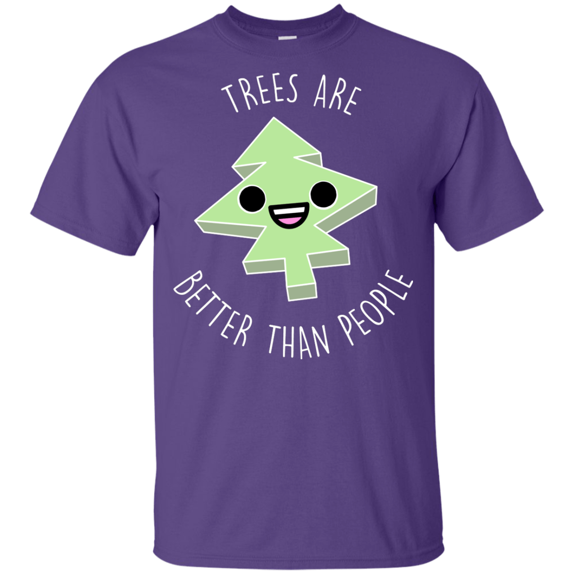 T-Shirts Purple / YXS I Like Trees Youth T-Shirt