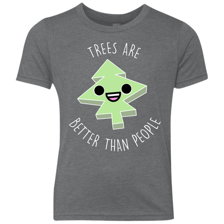 T-Shirts Premium Heather / YXS I Like Trees Youth Triblend T-Shirt