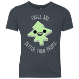 T-Shirts Vintage Navy / YXS I Like Trees Youth Triblend T-Shirt