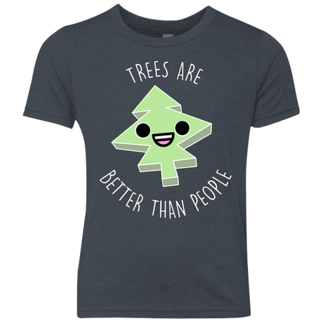 T-Shirts Vintage Navy / YXS I Like Trees Youth Triblend T-Shirt