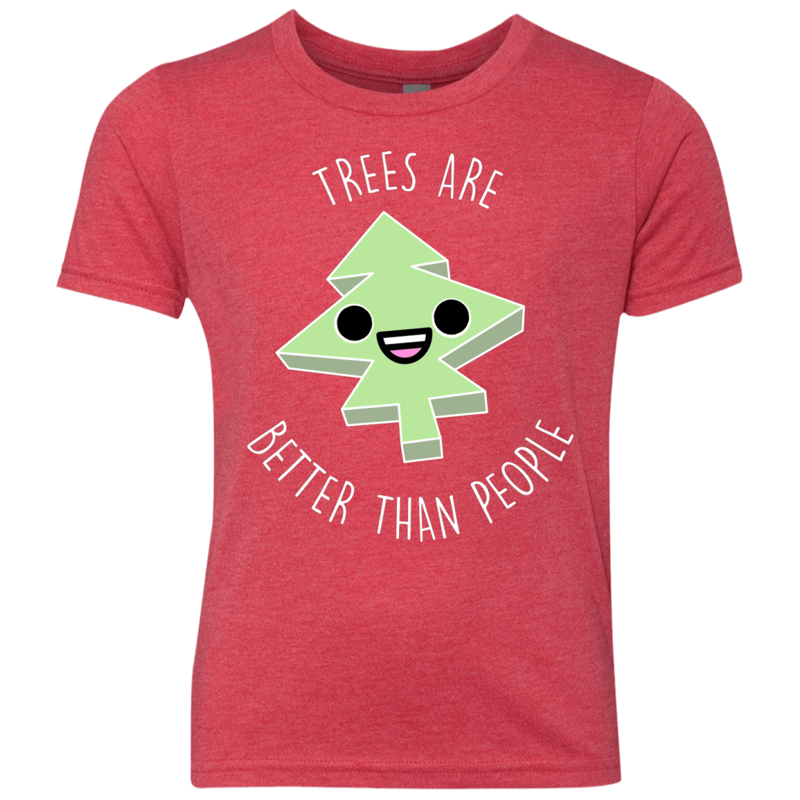 T-Shirts Vintage Red / YXS I Like Trees Youth Triblend T-Shirt