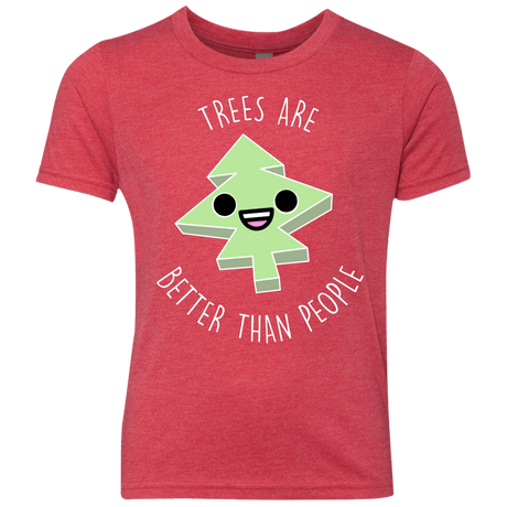 T-Shirts Vintage Red / YXS I Like Trees Youth Triblend T-Shirt