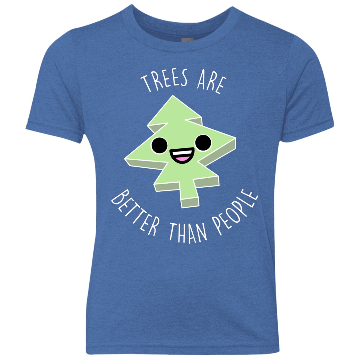 T-Shirts Vintage Royal / YXS I Like Trees Youth Triblend T-Shirt