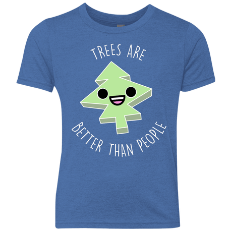 T-Shirts Vintage Royal / YXS I Like Trees Youth Triblend T-Shirt