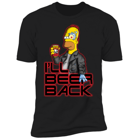 T-Shirts Black / X-Small I'LL BEER BACK Men's Premium T-Shirt