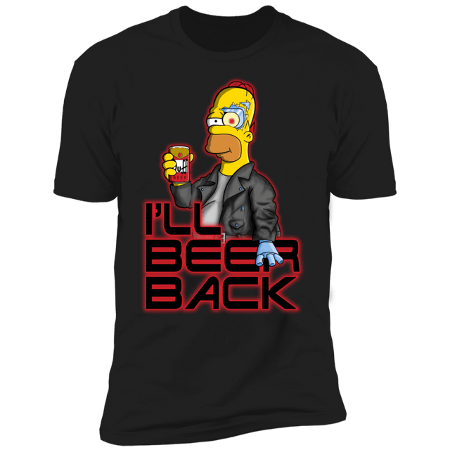 T-Shirts Black / X-Small I'LL BEER BACK Men's Premium T-Shirt
