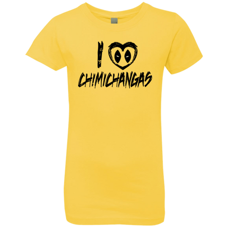 T-Shirts Vibrant Yellow / YXS I Love Chimichangas Girls Premium T-Shirt