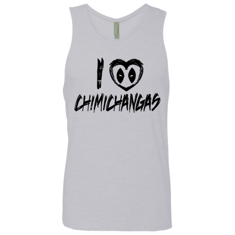 T-Shirts Heather Grey / Small I Love Chimichangas Men's Premium Tank Top