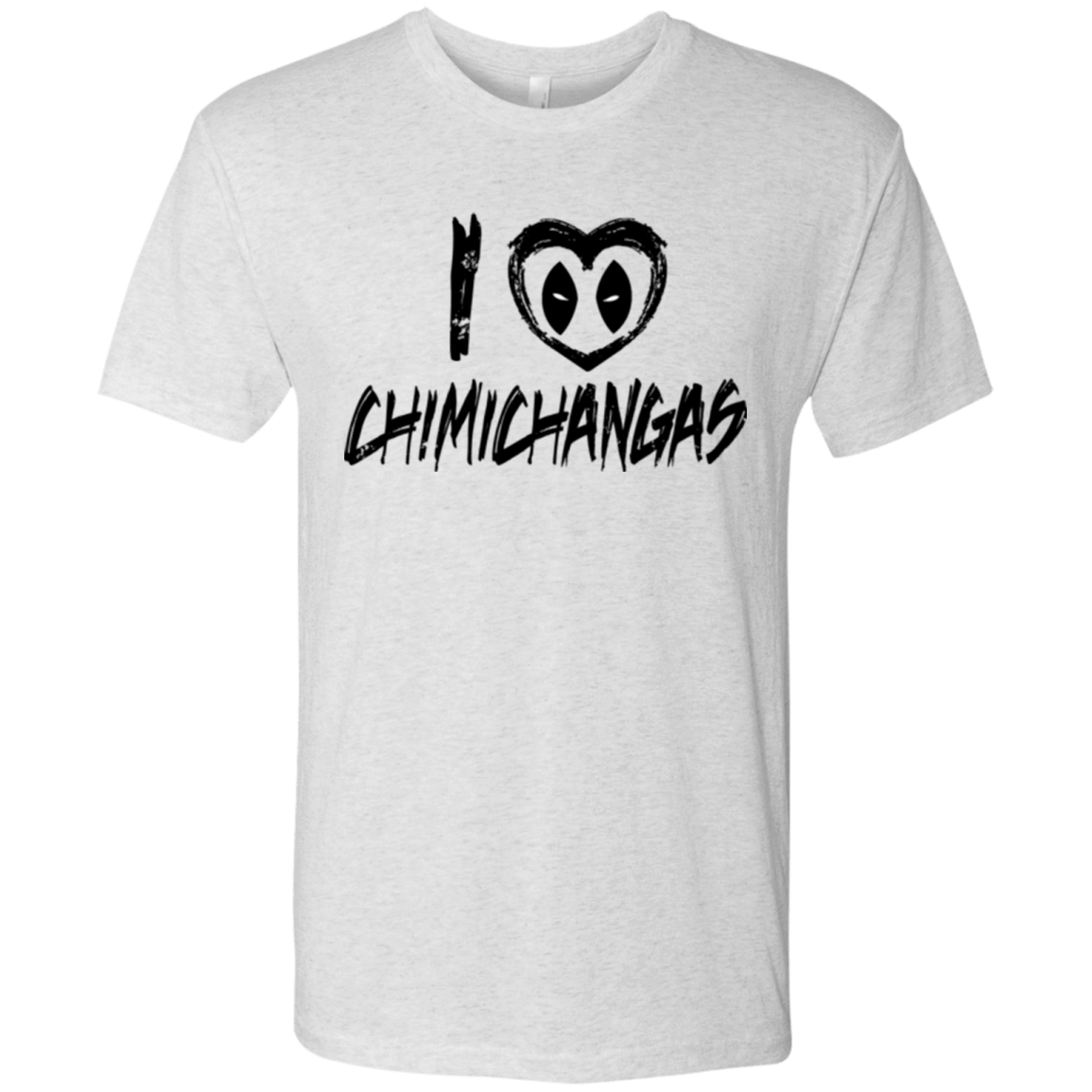 T-Shirts Heather White / Small I Love Chimichangas Men's Triblend T-Shirt