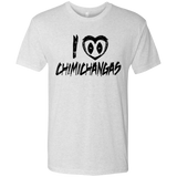 T-Shirts Heather White / Small I Love Chimichangas Men's Triblend T-Shirt