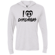 T-Shirts Heather White / X-Small I Love Chimichangas Triblend Long Sleeve Hoodie Tee