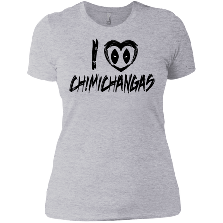 T-Shirts Heather Grey / X-Small I Love Chimichangas Women's Premium T-Shirt