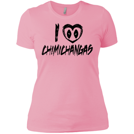 T-Shirts Light Pink / X-Small I Love Chimichangas Women's Premium T-Shirt