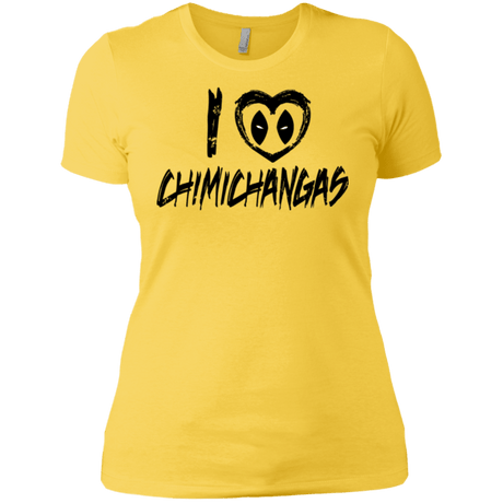 T-Shirts Vibrant Yellow / X-Small I Love Chimichangas Women's Premium T-Shirt