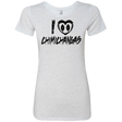 T-Shirts Heather White / Small I Love Chimichangas Women's Triblend T-Shirt