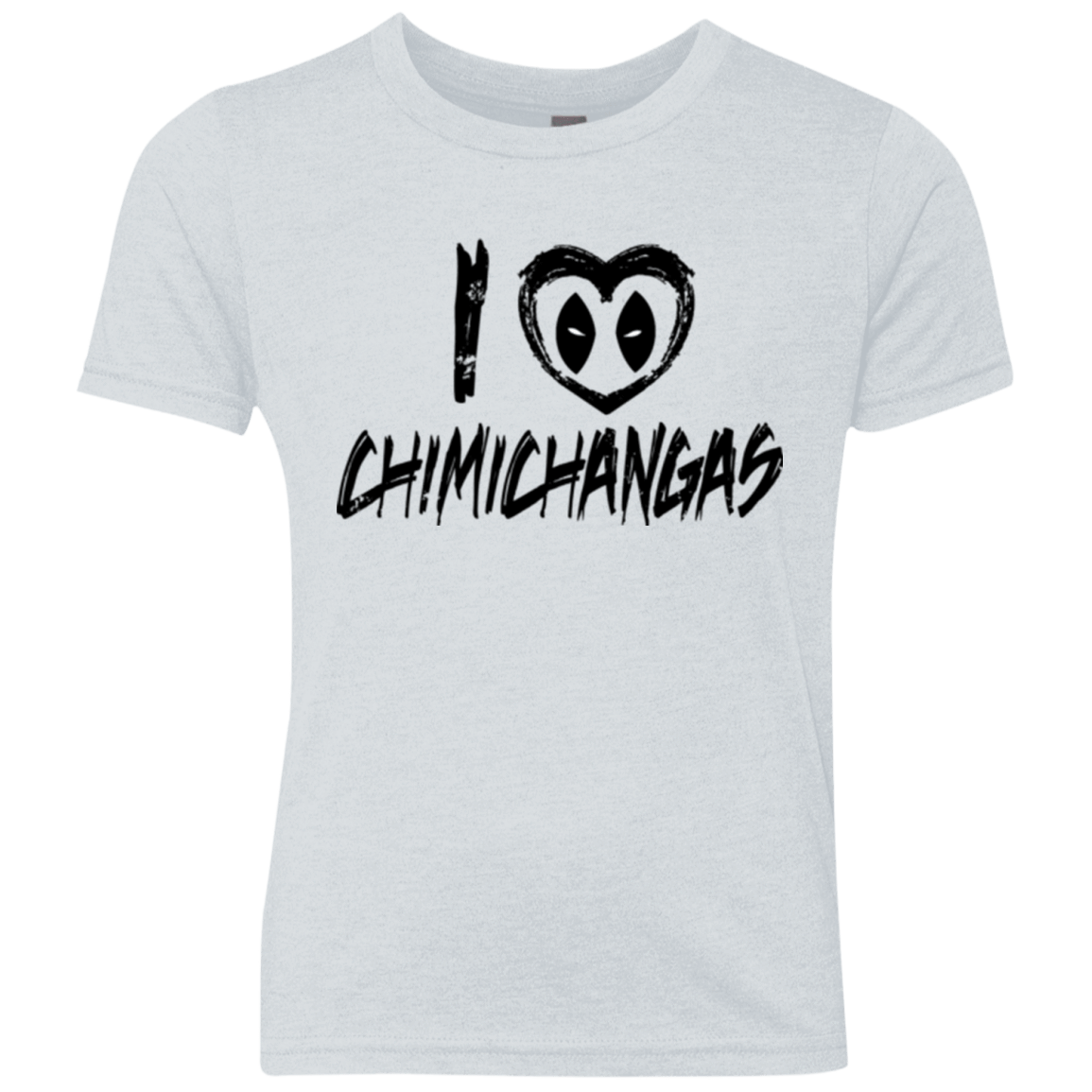 T-Shirts Heather White / YXS I Love Chimichangas Youth Triblend T-Shirt