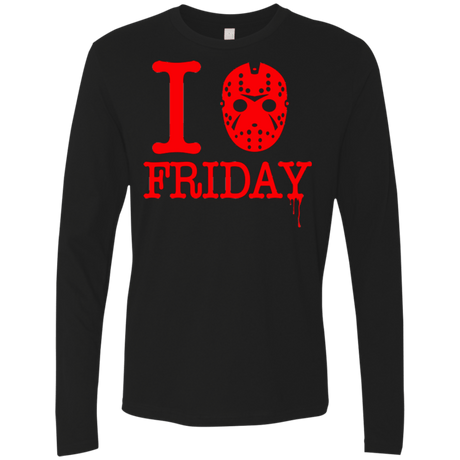 T-Shirts Black / Small I Love Friday Men's Premium Long Sleeve
