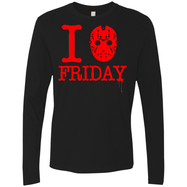 T-Shirts Black / Small I Love Friday Men's Premium Long Sleeve