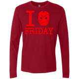 T-Shirts Cardinal / Small I Love Friday Men's Premium Long Sleeve