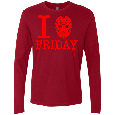 T-Shirts Cardinal / Small I Love Friday Men's Premium Long Sleeve