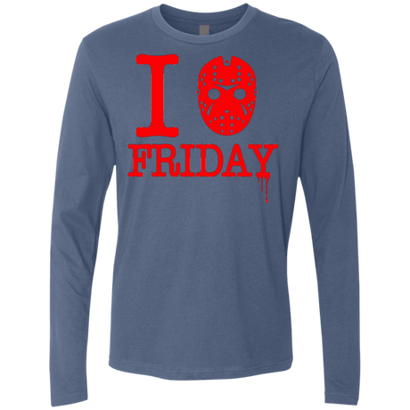T-Shirts Indigo / Small I Love Friday Men's Premium Long Sleeve