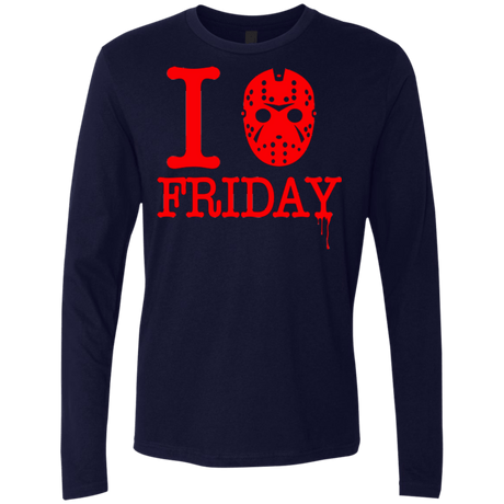 T-Shirts Midnight Navy / Small I Love Friday Men's Premium Long Sleeve