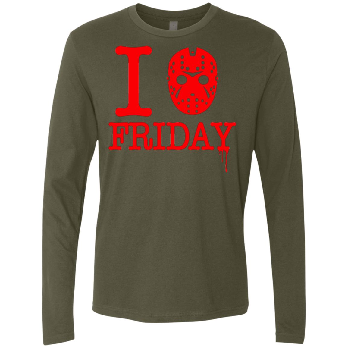 T-Shirts Military Green / Small I Love Friday Men's Premium Long Sleeve